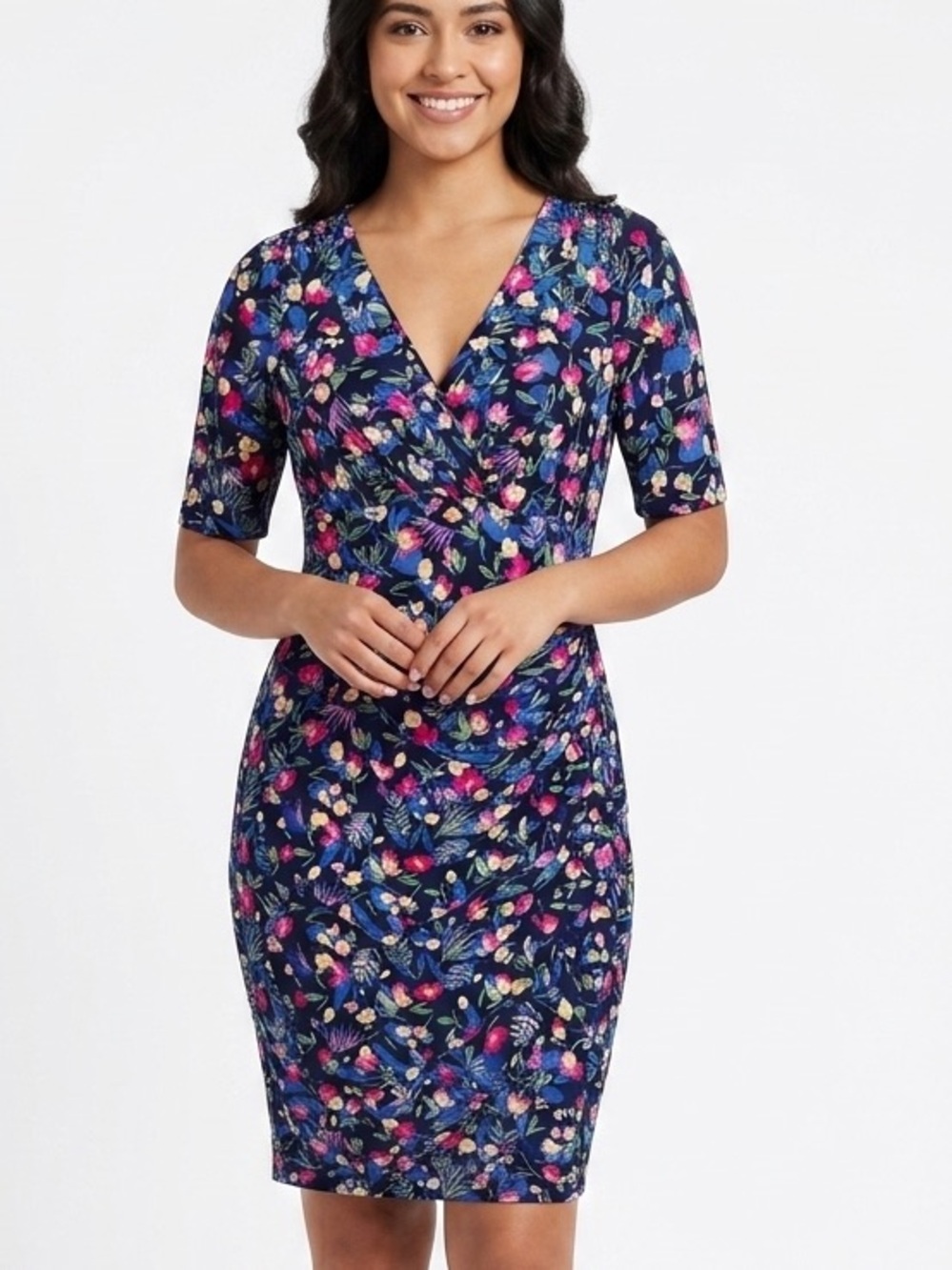 LAUREN Ralph Lauren Floral Wrap Dress Size 16 GUC